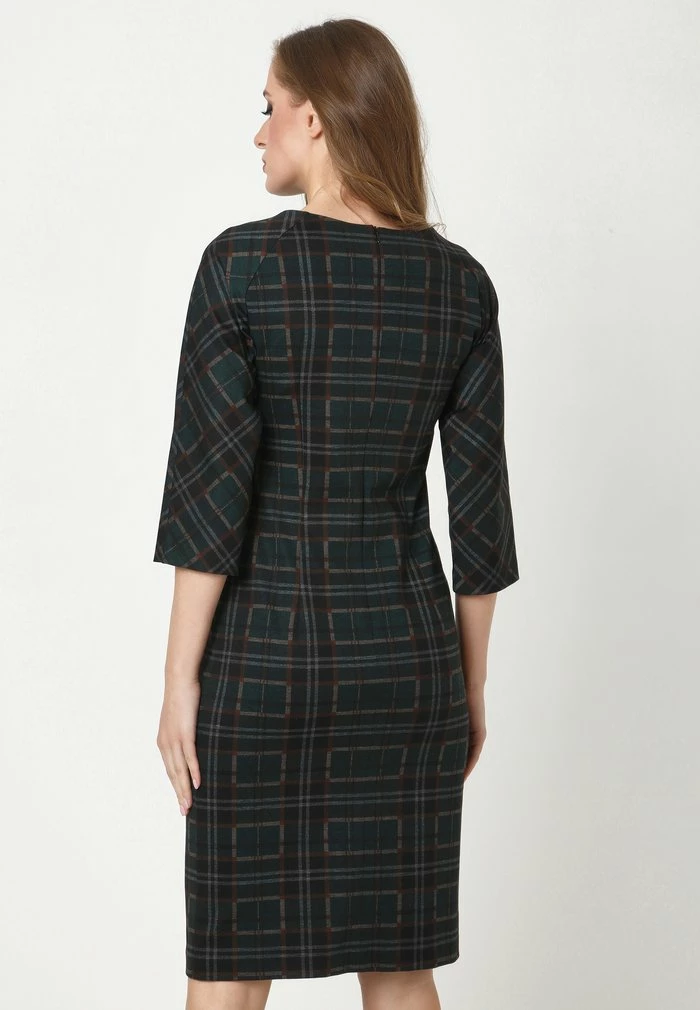 Madam-T Robe En Jersey - Schwarz Grün 2 Madam-T Robe En Jersey - Schwarz Grün – Image 2