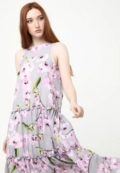 Madam-T LAZURINA - Robe De Jour - Grau, Lila -Madam-T Soldes 2022 2aa16b3ff3724362b17105faed32444e