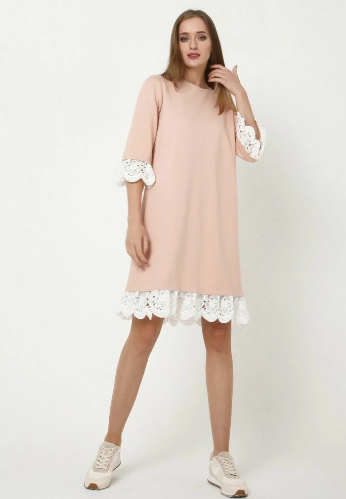 Madam-T MERIKANA - Robe De Jour - Pfirsich 2 Madam-T MERIKANA - Robe De Jour - Pfirsich – Image 2