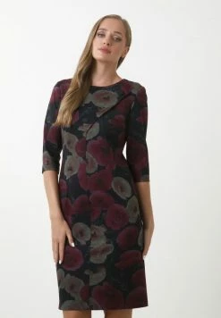 Madam-T KAPITONA - Robe De Jour - Blue/ Fuchsia