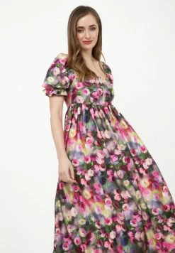 Madam-T AMORESSA - Robe Longue - Grau, Rosa -Madam-T Soldes 2022 2b2d780c6780489d86e78e5f7f55e12c