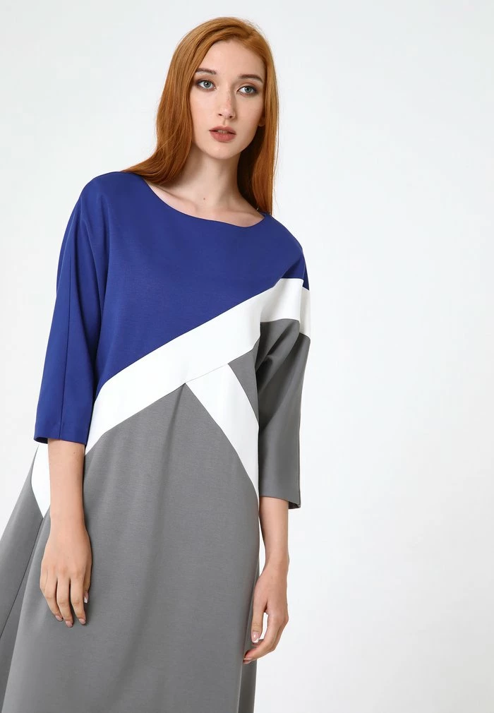 Madam-T Robe De Jour - Kornblume Blau, Grau 5 Madam-T Robe De Jour - Kornblume Blau, Grau – Image 5