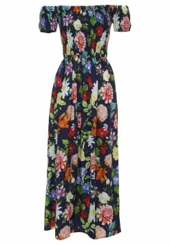 Madam-T DGAMILA - Robe Longue - Blau, Koralle -Madam-T Soldes 2022 2c190e981675437a8a6aa1596baa2275