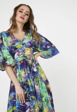 Madam-T Robe De Jour - Kornblume Blau Lila -Madam-T Soldes 2022 2c367df5e6a9496a8e28f9b4318682e4