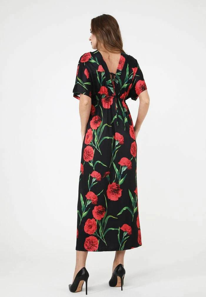 Madam-T LESTRA - Robe De Jour - Schwarz/ Koralle 3 Madam-T LESTRA - Robe De Jour - Schwarz/ Koralle – Image 3