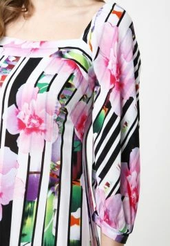 Madam-T MARLIN - Robe Longue - Weiß/rosa -Madam-T Soldes 2022 2d0af895828b43d78d2d23a6add7506c