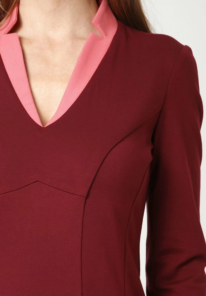 Madam-T Robe En Jersey - Weinrot 7 Madam-T Robe En Jersey - Weinrot – Image 7