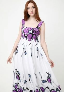 Madam-T TOSCANA - Robe De Jour - Weiß, Lila -Madam-T Soldes 2022 2e5236fa0e9341bc8cf2660b8429dc27