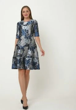 Madam-T Robe De Jour - Silbrig Blau