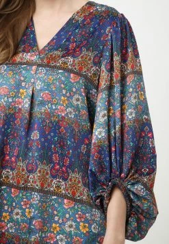 Madam-T EUSTACE - Blouse - Blau Rot 12 Madam-T EUSTACE - Blouse - Blau Rot -Madam-T Soldes 2022 2ed0a092677c4c0ca674b5dff0e7a27b