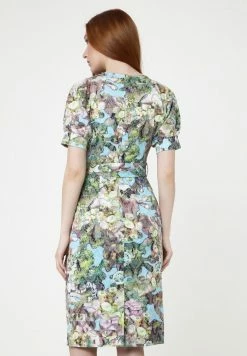 Madam-T ANKARA - Robe Fourreau - Hellblau, Grün -Madam-T Soldes 2022 2f2183ad94524809a4fdc9964b201600