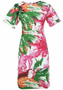 Madam-T ALTEA - Robe Fourreau - Weiß/rosa -Madam-T Soldes 2022 2f726860d52d470ba2d45f698c09304c