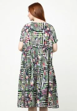 Madam-T ABELYA - Robe De Jour - Hellgrün, Schwarz -Madam-T Soldes 2022 2fecb67f54004a97a436bfd96497582a