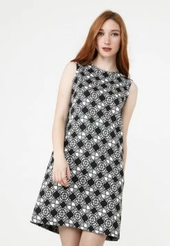 Madam-T LANA - Robe De Jour - Schwarz-weiss