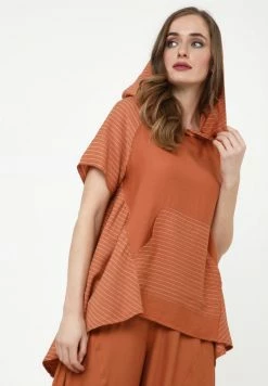 Madam-T KIRA - Tunique - Ingwer, Weiß -Madam-T Soldes 2022 3098a0fafa164b61b1efb6a0f35bfbed