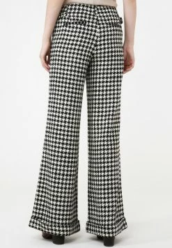 Madam-T Pantalon Classique - Weiß Schwarz -Madam-T Soldes 2022 3192d571e5dc42ce9b7e1d8eb4ee620a