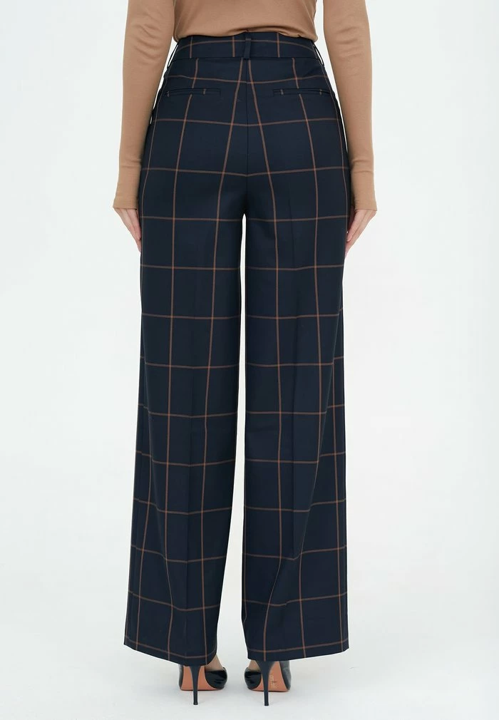 Madam-T Pantalon Classique - Blue Brown 3 Madam-T Pantalon Classique - Blue Brown – Image 3