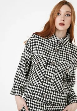 Madam-T SOFI - Veste Mi-saison - Weiß Schwarz -Madam-T Soldes 2022 32068aac7ab54aba9e342def3fba1644