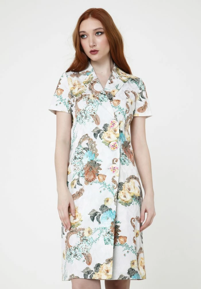 Madam-T Robe Chemise - Milchig, Hellbraun 1 Madam-T Robe Chemise - Milchig, Hellbraun