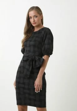 Madam-T Robe Fourreau - Grau, Weinrot -Madam-T Soldes 2022 32600f617cc744349ea53bcc17abc542