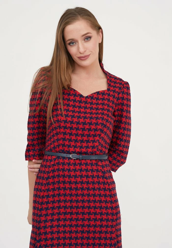 Madam-T LUNA - Robe De Jour - Rot/blau 4 Madam-T LUNA - Robe De Jour - Rot/blau – Image 4