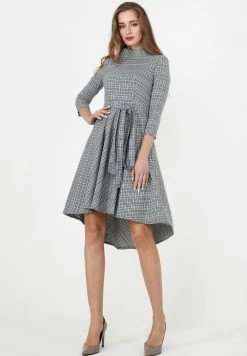 Madam-T Robe De Jour - Grau Gelb -Madam-T Soldes 2022 32f9a85eb6554f52abba1a671568cff3