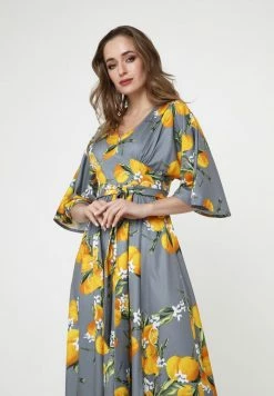 Madam-T Robe De Jour - Grau Gelb 10 Madam-T Robe De Jour - Grau Gelb -Madam-T Soldes 2022 334bda68c1724888a0d30cbfdaad1063