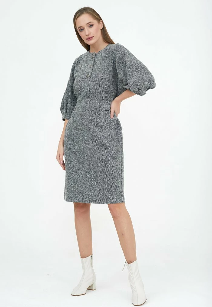 Madam-T BRUNILDA - Robe Fourreau - Blau / Utthit 7 Madam-T BRUNILDA - Robe Fourreau - Blau / Utthit – Image 7