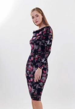 Madam-T JANINE - Robe Fourreau - Blau/rosa -Madam-T Soldes 2022 33888cdf920d4dec8edf38990e28c900