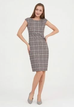 Madam-T MUTALA - Robe Fourreau - Grünes Leder/olegine Rot -Madam-T Soldes 2022 33d92d18d5804d26aef76ffc9747b25c