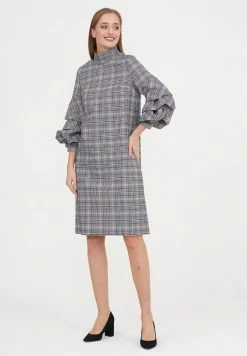 Madam-T VANESSA - Robe De Jour - Grüner Kumpel/ Indigo