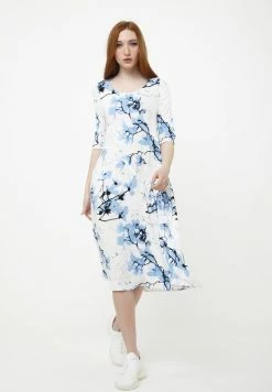 Madam-T Robe De Jour - Beige Hellblau