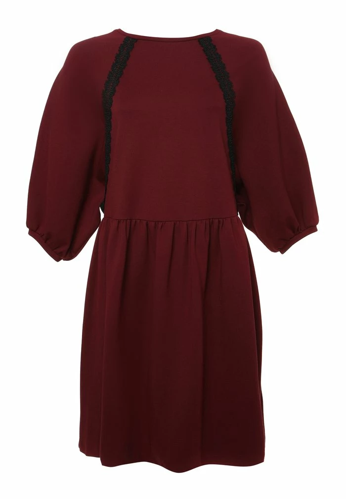 Madam-T ADAMASA - Robe En Jersey - Weinrot 8 Madam-T ADAMASA - Robe En Jersey - Weinrot – Image 8