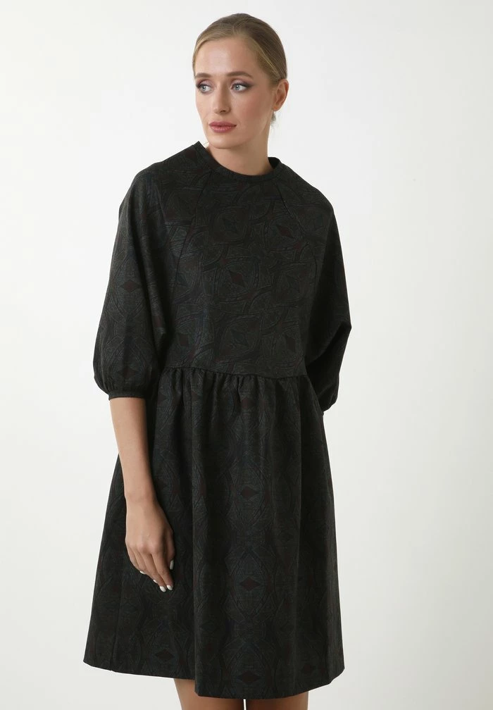 Madam-T ADAMASA - Robe De Jour - Wein Rot/grün 5 Madam-T ADAMASA - Robe De Jour - Wein Rot/grün – Image 5