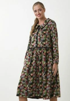 Madam-T KLEID BELLA - Robe Chemise - Grau, Grün -Madam-T Soldes 2022 35051688ad254807a0450d0ba7909761