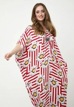 Madam-T Robe De Jour - Weiß, Weinrot -Madam-T Soldes 2022 352821bfdd4342d181150163d8584e41