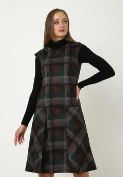 Madam-T GASCONA - Robe De Jour - Grün/braun -Madam-T Soldes 2022 354b9d3bb20141869f0a20d293a0117b