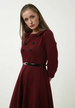 Madam-T VESTA - Robe De Jour - Weinrot -Madam-T Soldes 2022 35c3942f0928435f8860f81d53c619b2