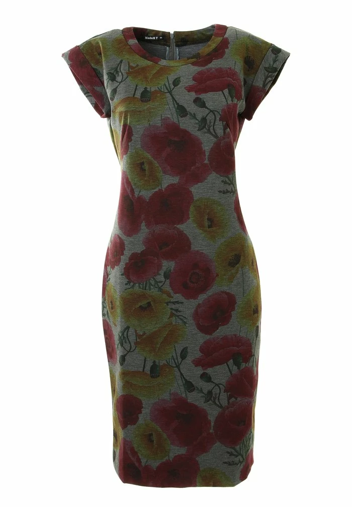 Madam-T FROMA - Robe Fourreau - Grau, Senf 8 Madam-T FROMA - Robe Fourreau - Grau, Senf – Image 8