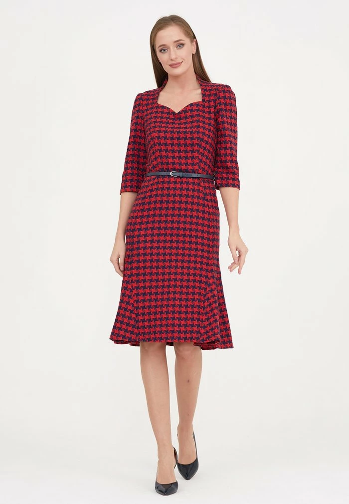 Madam-T LUNA - Robe De Jour - Rot/blau 2 Madam-T LUNA - Robe De Jour - Rot/blau – Image 2