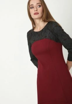 Madam-T Robe De Jour - Weinrot, Grün -Madam-T Soldes 2022 362c2e0752794120aac90ed5e6fad6b2