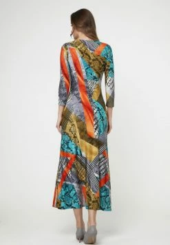 Madam-T GRENADE - Robe Longue - Orange, Gelb -Madam-T Soldes 2022 363fafabea3645fd957488c831634b07