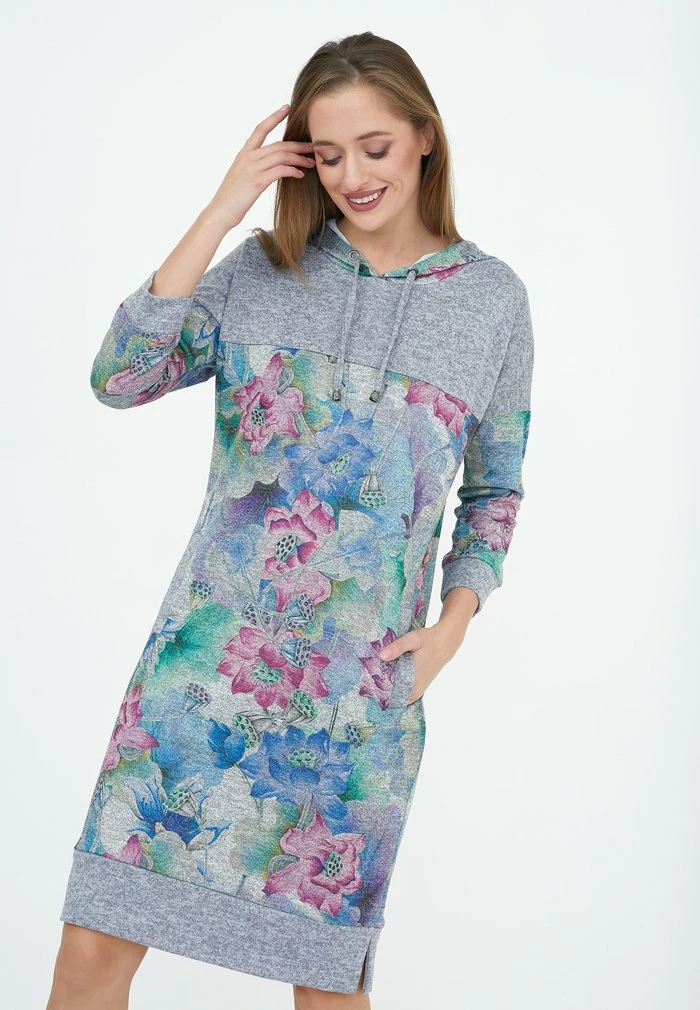 Madam-T VEGETA - Robe De Jour - Hellblau/lila 4 Madam-T VEGETA - Robe De Jour - Hellblau/lila – Image 4