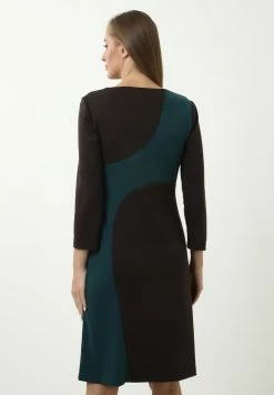 Madam-T OVARA - Robe De Jour - Brown, Aqua -Madam-T Soldes 2022 36a2d91a74e1451e860732fea0ce7d46