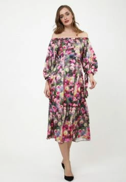 Madam-T ANTONELLA - Robe De Jour - Grau, Rosa