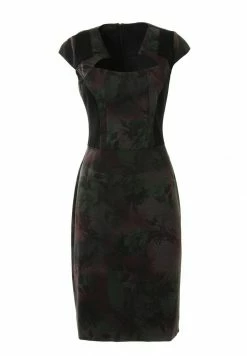 Madam-T ABINA - Robe Fourreau - Grün/pflaume -Madam-T Soldes 2022 37374334f0c94736b67bca4643c45c38