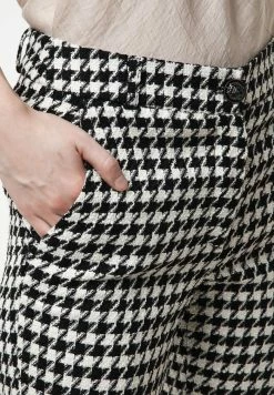 Madam-T MARIO - Chino - Weiß Schwarz -Madam-T Soldes 2022 375e3c5d35de4f5991d5f72e23d32966