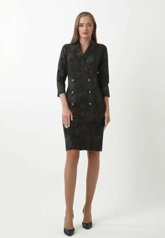 Madam-T KONTATA - Robe Fourreau - Grau/braun 2 Madam-T KONTATA - Robe Fourreau - Grau/braun – Image 2