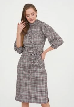 Madam-T MARENA - Robe De Jour - Grünes Leder/ Olegine Rot -Madam-T Soldes 2022 37a4f91a6fcd42c48f054545c93fd7e2