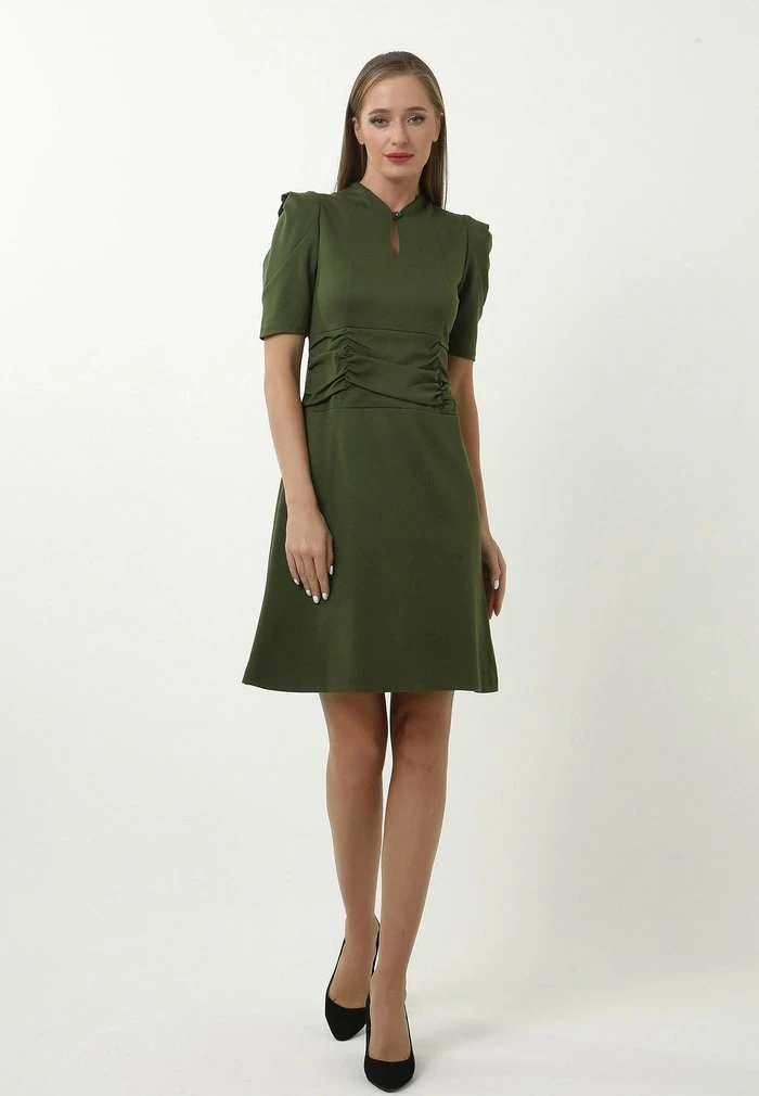 Madam-T BRENTA - Robe Fourreau - Khakifarben 2 Madam-T BRENTA - Robe Fourreau - Khakifarben – Image 2